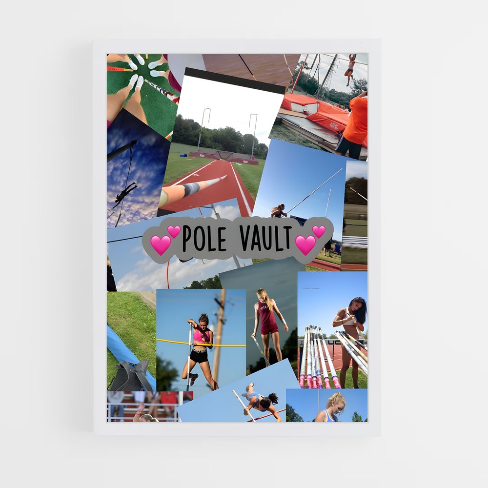 Poster Pole vault – affiche Athlétisme (vue 3)